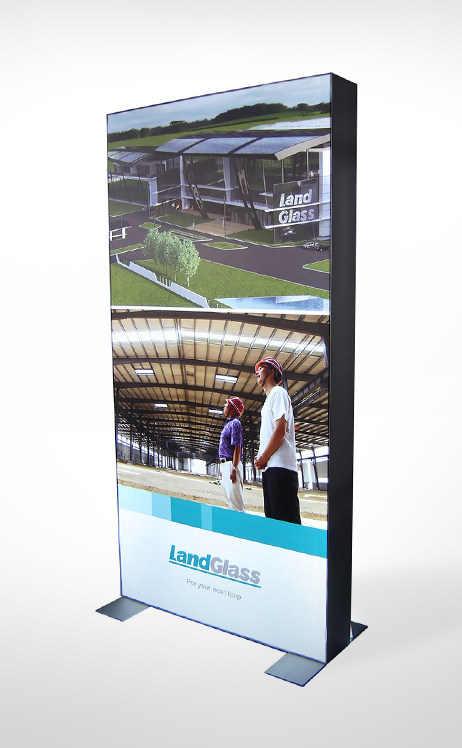 free standing fast setup textile light box
